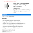 thumbnail image 2 of Blower Motor - Compatible with 1964 - 1972, 1975 - 1985 Buick Skylark 1965 1966 1967 1968 1969 1970 1971 1976 1977 1978 1979 1980 1981 1982 1983 1984, 2 of 2