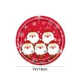 thumbnail image 3 of 16 Piece Santa Claus Paper Plates Christmas Party Tableware Supplies - Disposable Dinnerware for Holiday Celebrations(A-7in), 3 of 6