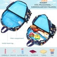 thumbnail image 6 of Mygreen Smooth SBS Kindergarten School Bag with Chest Strap, Truck Design, Blue, 6 of 7