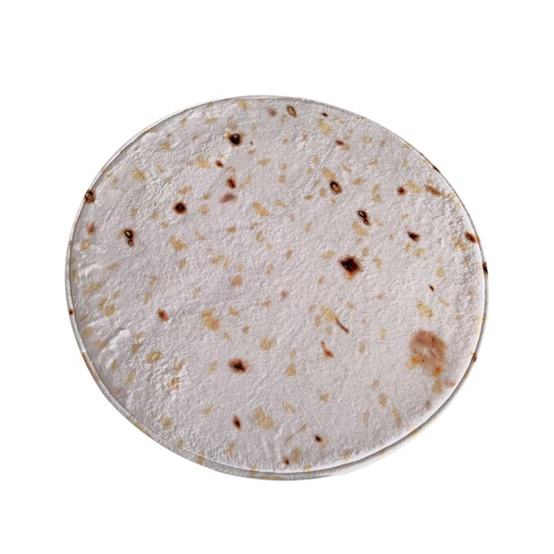 Sala de estar Mesa de té Comida Emulational Taco Manta redonda Novedad Burrito Alfombra Abanopi 60*60cm