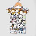 thumbnail image 4 of Pochacco Baby Boy Girl Romper Short Sleeve Cotton Bodysuit Outfits Jumpsuit Summer One Piece Clothes, 4 of 8