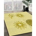 thumbnail image 2 of Ahgly Company Indoor Rectangle Patterned Sun Yellow Area Rugs, 8' x 10', 2 of 6