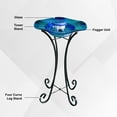thumbnail image 6 of XBrand 27" LED Mist Indoor Floor Fountain with Inline Control, Aromatherapy, Glass & Metal, Blue, 6 of 12
