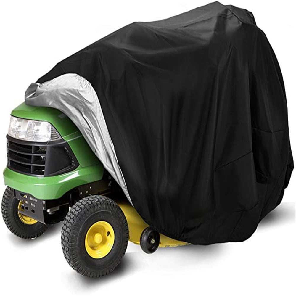 Sulythw Riding Lawn Mower Cover 72 x 46 x54inch Heavy Duty 420D Polyester Oxford Waterproof UV Protection Universal Fit Decks up to 54 with Drawstring & Storage Bag 