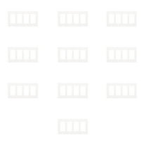 Decora Wall Plate - Quadruple Gang - White for Multiple Device Connections 10 Pcs Pack