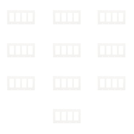 Decora Wall Plate - Quadruple Gang - White for Multiple Device Connections 10 Pcs Pack