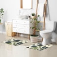 thumbnail image 6 of Yayeee Bath Rug for Bathroom Floor Non Slip Rectangle Fluffy Soft Absorbent Mat, 16"x24", Navy Flower, 6 of 7