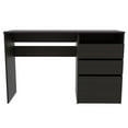 thumbnail image 7 of Depot E-Shop Kenai Computer Desk with 3 Drawers and Open Shelf, Black, 7 of 7