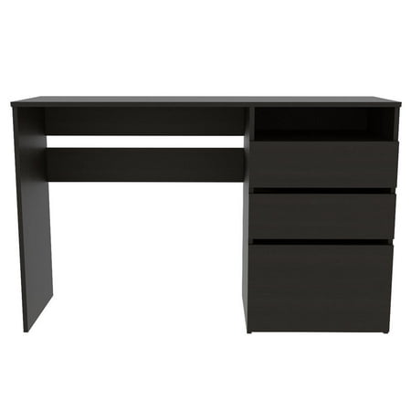 UPC: 0798911209277 | FM FURNITURE LLC Louisiana computer Desk with three drawers  Black
