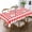 Color-4, variant on Alma College Tartan Rectangular Tablecloth 55"x70" with Lace Edge, Washable Durable Table Cover for Dining, Indoor Outdoor Home Restaurant Decor