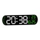 thumbnail image 2 of Reloj Despertador Digital con Luz Nocturna Colorida, Mando a Distancia Dst con Pantalla de Temperatura para Oficina, Mesita de Noche, Dormitorio, Verde, 2 of 8