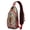 Folk Style Mand, variant on Paisley Boho Design Sling Backpack – Vintage Floral Crossbody Daypack, Lightweight Travel Bag with Adjustable Strap & Multiple Compartments