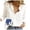 White, variant on Conairie Linen Shirts For Women Long Sleeve Regular Fit Collar Button Down Shirts Solid Breathable Soft Beach Vacation Clothes Summer 2026 Black L