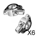 thumbnail image 1 of DYNWAVECA 3-6pack 10mm Motorcycle Bike 7/8'' Handlebar Mirror Clamp Mounting Bracket 6 Pcs, 1 of 10