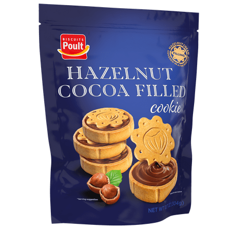 Hazelnut cocoa filled cookies