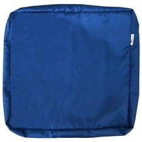 QQbed Outdoor Seat Chair Patio Cushion Pad Cover Duvet Case 20X18"X4" 18X20 Navy