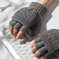 thumbnail image 3 of Women's Gloves Mittens Knitted Gloves Thickened And Velvet Screen Cycling Cold Proof Plush Couple'S Warm Woolen Gloves, Women's Accessories Gloves Mittens, 3 of 5