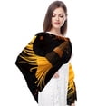 thumbnail image 4 of Halloween Broom Chiffon Translucent Light Breathable Silk Scarf 180*73, 4 of 6