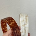 thumbnail image 5 of UNLLLL Vintage Tortoiseshell Acetate Headband, Wide Hairband for Women, Classic Elegant Hair Accessory, Non Slip Flexible Resin Material, for Daily Wear and Styling (White), 5 of 6