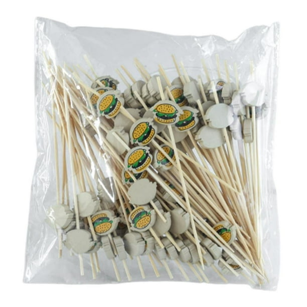 Selecciones de frutas,Palillos de comida Palillos de dientes Palitos de decoración de fiesta,Tenedores desechables Tenedores de postre Selecciones de alimentos,Mini palillo de dientes para