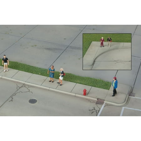 Walthers Cornerstone HO Scale Building/Structure Kit Concrete Curbs & Sidewalks