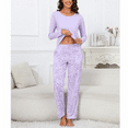 thumbnail image 2 of WQD Womens Pajama Sets 2 Piece Lounge Sets Soft Loungewear Comfy Pj Sets Long Sleeve Top and Pants Loose Sleepwear with Pockets for Fall Winter Spring, 2 of 6