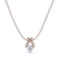 thumbnail image 1 of Collar con Colgante de Diamantes Cultivados JeenMata en Oro Rosa de 18 K sobre Plata 0.33 quilates, 1 of 6