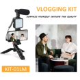thumbnail image 3 of Smartphone Vlogging Kit LED Camera light with Tripod and Phone Holder Video LED Camera light with Tripod and Phone Holder Video Recording Equipment For Indoor Outdoor Smartphone Vlogging, 3 of 8