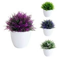 Artificial Plants Potted Green Bonsai Small Tree Grass Plants Pot