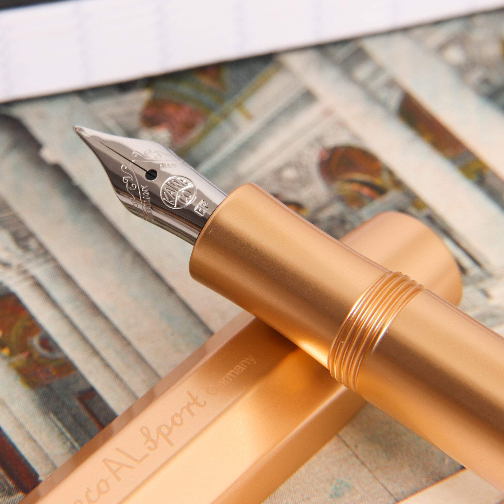 Kaweco AL Sport Gold Fountain Pen - Medium