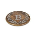 thumbnail image 4 of Gerson Heritage Collection Mango Wood Round Trivet With Letter "E", 4 of 7