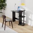 thumbnail image 2 of Escritorio para ordenador Furinno Compact con estantes americano/negro, 2 of 7
