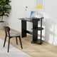 thumbnail image 2 of Escritorio para ordenador Furinno Compact con estantes americano/negro, 2 of 7