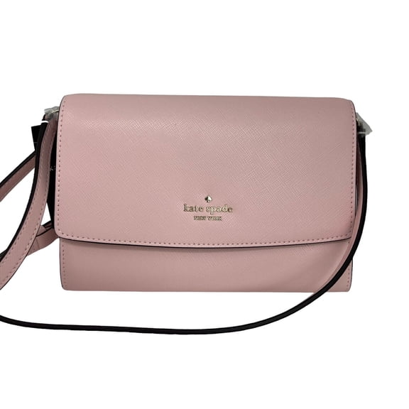 Kate Spade Perry Saffiano Leather Chalk Pink Crossbody Bag K8709 $239