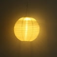 thumbnail image 4 of 4 Uds. Linterna Solar redonda LED de 8 pulgadas colgante impermeable para decoración de jardín, 4 of 8