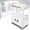 White, variant on 42" Adjustable Steel Media AV Cart Power Strip USB Ports Lockable Cabinet Office