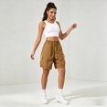 thumbnail image 5 of KPOPLK Women's Hiking Cargo Shorts Quick Dry Lightweight Shorts for Travel Athletic Golf Casual Size M,Coffee, 5 of 8