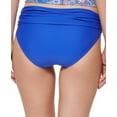 thumbnail image 3 of Tommy Hilfiger PROVENCE BLUE Ruched Fold-Over Bikini Swim Bottom, US Small, 3 of 3