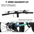thumbnail image 4 of Ambifirner 20-Inch Fat Tire Mountain Bike – 7-Speed Shimano, Dual Disc Brakes & Front Suspension for Teens & Adults, All-Terrain City Commuter (Blue)​​, 4 of 7