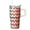 Texture-483, variant on 20oz Travel Tumbler with Handle and Straw, Geometric Stainless Steel Double Wall Insulated Coffee Mug Leak-Proof