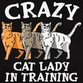 thumbnail image 3 of CafePress - Crazy Cat Lady Women's Classic T Shirt - Women's Traditional Fit Dark T-Shirt, 3 of 4