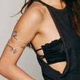thumbnail image 3 of 6 Pieces Of Arm Cuffs, Upper Arm With Cuff Bracelets, Ladies Adjustable Armban（Gold ）, 3 of 4