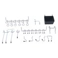 thumbnail image 3 of 140Pcs Pegboard Hooks ,Assortment With Bins Peg Locks Wall Hanging, 3 of 8