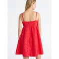 thumbnail image 3 of Free Assembly Women's and Women's Plus Sleeveless Lace Babydoll Dress with Pockets, Size XS-4X, 3 of 5