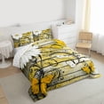 thumbnail image 3 of Castle Fairy Kids Teens Flying Butterflies 3 Pieces Queen Comforter Set,Floral Daisy Flowers Ultra Soft Bedding Sets,Vintage Cottage Bedding Comforter Set Breathable,Ultra Soft Home Decor,Reversible, 3 of 8