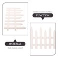 thumbnail image 6 of LEORX Decorative Garden Fencing White Plastic for Lawn and Yard Decor, 6 of 6