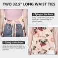 thumbnail image 6 of Pug and Donut Apron-Garden Aprons for Women with Pockets-Cotton Linen Waterproof Kitchen Cooking Gardening Aprons Adjustable for Kitchen,Cooking,BBQ and Salon 33x27 Inch, 6 of 7