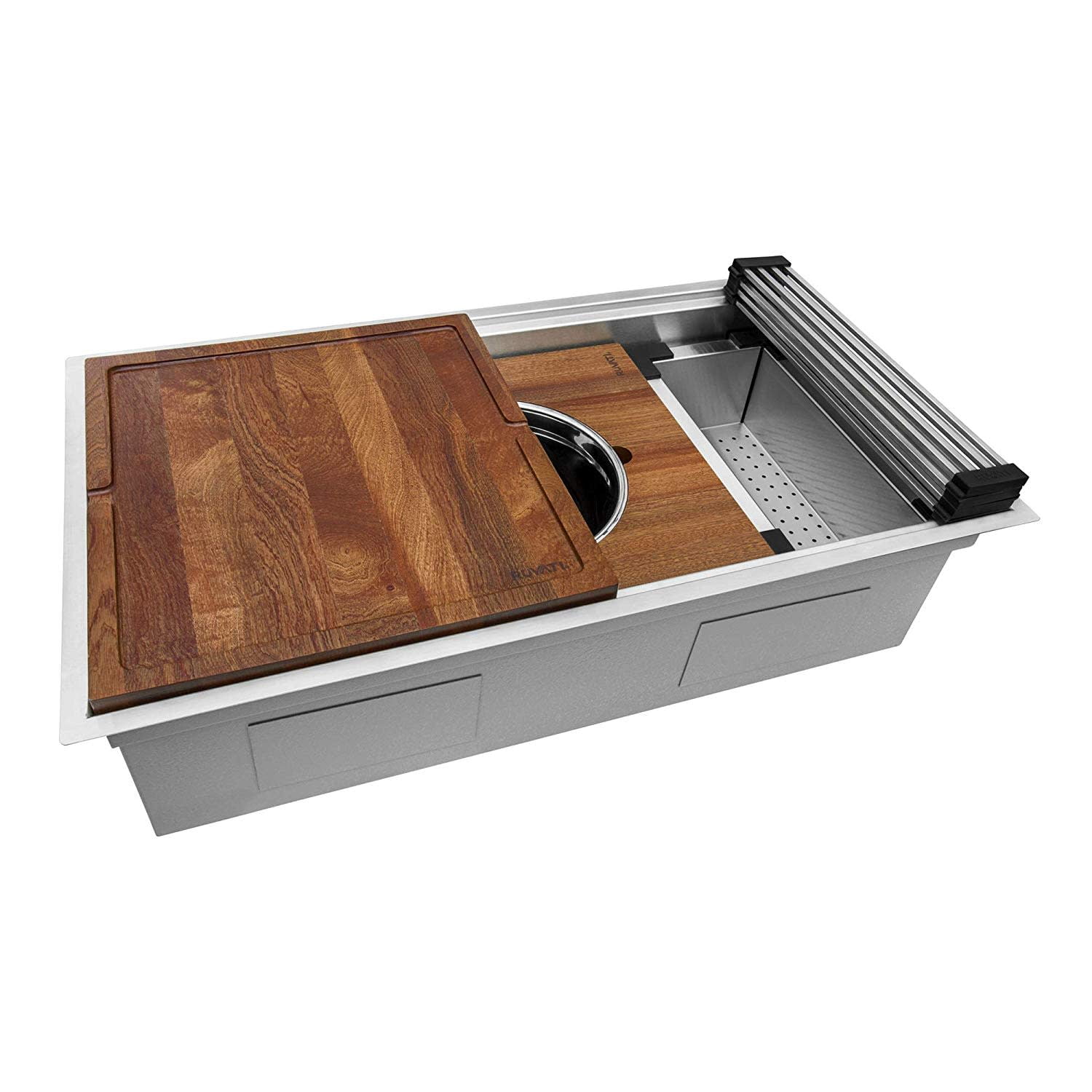 Ruvati Rvh8222 Roma 331/2" Undermount Single Basin Stainless Steel