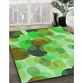 thumbnail image 3 of Ahgly Company Machine Washable Indoor Rectangle Transitional Emerald Green Area Rugs, 5' x 8', 3 of 7