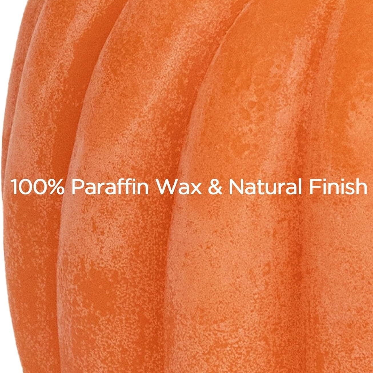 Flameless Wax Pumpkin Candle with Remote, Timer, Dimmer, LED Battery Operated Flickering Candle for Thanksgiving Halloween, Fall Harvest Decor